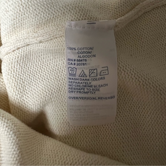 ◽️TOMMY HILFIGER: Women’s XL, cream long sleeve flowy arm sweater w/opening◽️ - Picture 3 of 14